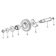 Вал промежуточный заднего хода КПП 9JS135A   